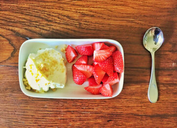 Vanilleyoghurt hangop