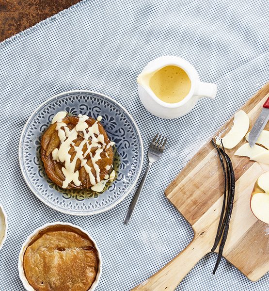 Tarte tatin met vanillesaus recept