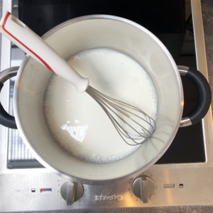 melk in pan